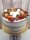 "Pucér Körbe Gyümölcs-Macaron dekor" torta