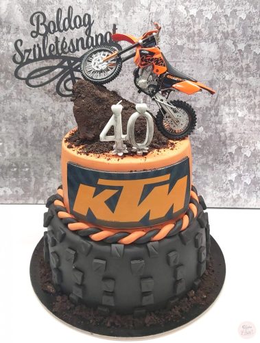 "Motocross figurás" Emeletes torta II.
