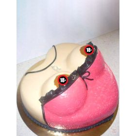 "Női mellek" torta
