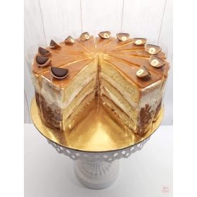 Karamell krémes torta