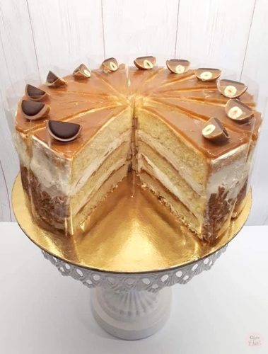 Karamell krémes torta