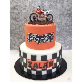 "Motocross figurás" Emeletes torta I.