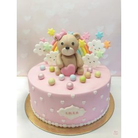 "Szivárványos Maci" torta