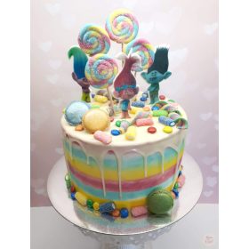 "Trollok Cukorkákkal" torta