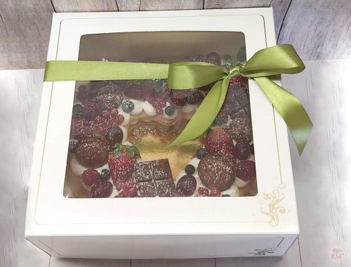 Szív formájú csokoládés  Linzer torta