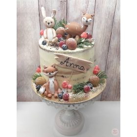 "Erdei Állatok Télen" torta I.