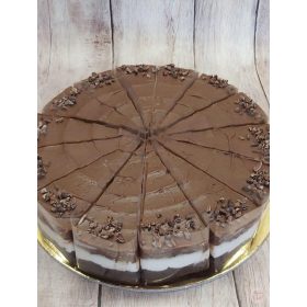 Mogyorókrémes Brownie torta