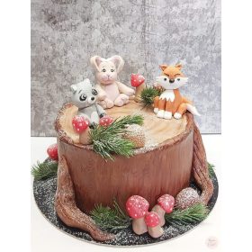 "Erdei Állatok Télen" torta II.